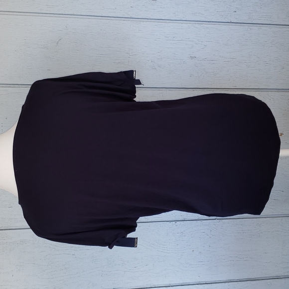Solid Knit Boat Neck Cold-Shoulder Sleeve Detail Top - Picture 3 of 10